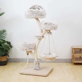 Wiltec Designer Kratzbaum 130 cm braun