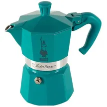 Bialetti Moka Express Winter Wonderland 3 Tassen türkis