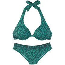 ELBSAND Bügel-Bikini Damen Petrol 36 Cup E