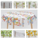 laro Tischdecke Tischdecke rund transparent – PVC, wasserdicht, Ø 140 cm