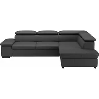 sit&more Ecksofa »Alcudia L-Form«, wahlweise mit Bettfunktion schwarz