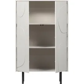 Woood Highboard 85 x 135 x 40 cm Weiß