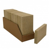 Kamino Flam KaminoFlam Vermiculite Platte - Schamottstein Backofen - Schamotteplatten für Ofen - Schamottestein Kaminofen - Schamotte Ersatz 250 x 124 x 30 mm