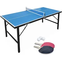 sweeek Mini Indoor Tischtennisplatte Klappbar Blau