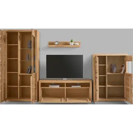 Home Affaire Wohnwand »Silkeborg«, (Set, 4 St.), teilmassives Holz braun