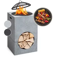 Blumfeldt Feuerschale Monolith Ø 75 cm Grau