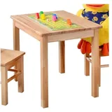 Kindertisch Beistelltisch  Spieltisch Kernbuche massiv holz 1199-3