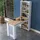 Skye Decor Küchentisch 120 x 53,8 x 153,6 cm braun/weiß