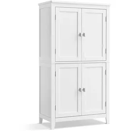 VASAGLE Elise Badezimmerschrank 110 x 30 x 60 cm Klassikweiß MDF