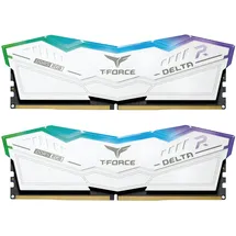 Team TEAMGROUP RAM Team D5 6000 32GB C38 Delta RGB White K2, FF4D532G6000HC38ADC01, Schwarz