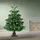 ECD Germany Weihnachtsbaumständer Dunkelgrün, Metall, Rund, 42x21x42 cm,