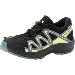 Wanderschuh SALOMON "PICCOLO CSWP J", Gr. 38, blau, Synthetik, Textil, sportlich, Schuhe, wasserdichter Multifunktionsschuh