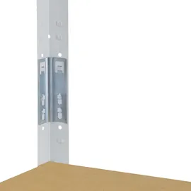 shelfplaza HOME 180x80x40 cm Schwerlastregal in weiß mit 5 Böden und 175 kg Traglast pro Boden