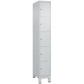 C+P Fächerschrank ""Classic Plus"", 5 Fächer übereinander, Abteilbreite 30 cm, mit Füßen, Reinorange (RAL 2004), 195x60x50 cm/ 10 Fächer