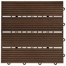 Home Deluxe WPC Bavaro dunkelbraun 30 x 30 x 2,2 cm 3 St.