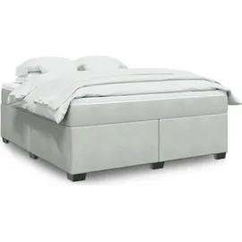 vidaXL Boxspringbett 180 x 200 cm Hellgrau
