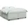 vidaXL Boxspringbett 180 x 200 cm Hellgrau
