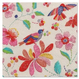 Papstar 20 Servietten, 25 cm x 25 cm "Brasil" 1x20 Stück
