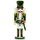 SIKORA NK-I Deko Nussknacker Figur aus Holz Verschiedene Motive 3 Größen, Größe:Höhe ca. 28 cm, Farbe/Modell:Soldat grün Weiss