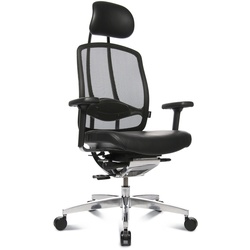 Wagner Alumedic Limited Dondola Chefsessel Leder Schwarz