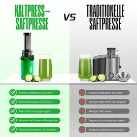 ventray Essential Ginnie Slow Juicer grün