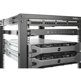 Startech StarTech.com 1HE 19 Zoll Server Rack Schienen - 60,9-91cm Einstellbare Tiefe - Universelle 4 Pfosten Rack Schienen - Netzwerk Geräte/Server/UPS Schienen für HPE ProLiant Dell PowerEdge (UNIRAILS1UB)