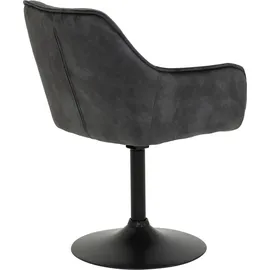 HELA Tische Apollo BIRTE Armlehnenstuhl,Sessel, Legierter Stahl, Anthrazit, 2er Set