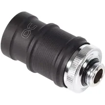 Alphacool ES Schnellverschluss BLH1A PushIn Female AG, chrom/schwarz matt