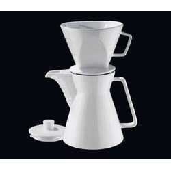 Cilio Kaffeekanne Ø 14 cm Porzellan Weiß