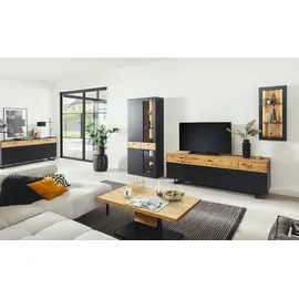 Höffner Wohnkombination , grau , Maße (cm): B: 240 H: 201 T: 50.0
