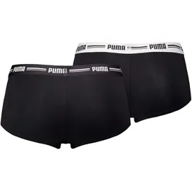 Puma Panty »PUMA WOMEN MINI SHORT 2P PACK« Packung, 2er Pack, mit markantem Logo-Bund PUMA schwarz XS