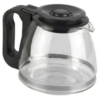 MGE - Kaffeekaraffe aus Glas - Universal-Kaffeekanne für Kaffeemaschine, Teekanne aus Thermoglas mit Deckel, Kanne mit Deckel