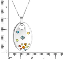 ZEEme Kette mit Anhänger Zeeme Weiß / Silber