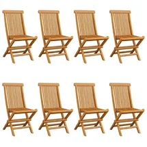 vidaXL Gartenstuhl 60 x 60 x 89 cm braun 8 St.