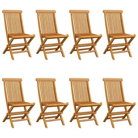 vidaXL Gartenstuhl 60 x 60 x 89 cm braun 8 St.