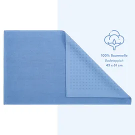 hammetex Badematte Hellblau 43 x 61 cm
