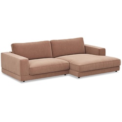 RAUM.FREUNDE Ecksofa Juni Stoff Orange Peach