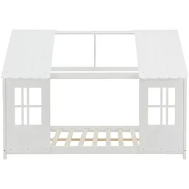 [en.casa] Kinderbett Tostedt 120 x 200 cm Kiefer weiß