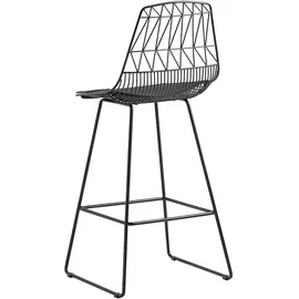 Beliani Barhocker Preston 2er Set Schwarz