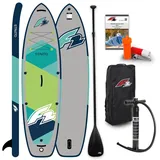 F2 SUP Stand Up Paddle Board Strato 350 x 81 x 15 cm grün