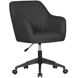 KADIMA DESIGN Drehstuhl Maria Polyester 65 x 90 x 65 cm Grau