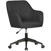 KADIMA DESIGN Retro Drehstuhl Maria Polyester grau