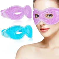 Heyu-Lotus 2 Stück Augenmaske Kühlend, Gel Kühlmaske Warm Augen Kühlbrille Kühlende Wiederverwendbare Kühlende Augenmaske(Violett)