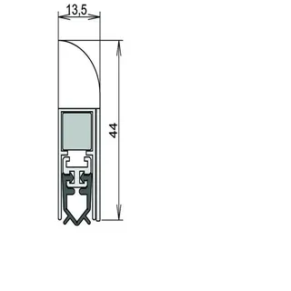 ATHMER Wind-Ex 1-310 1-s.L.985mm Alu.silberf.HLT