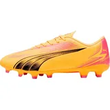 Puma Ultra Play Fg/Ag Soccer Shoes, Sun Stream-Puma Black-Sunset Glow, 39