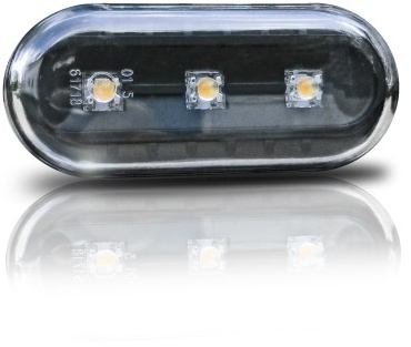 Seitenblinkleuchten klar/schwarz LED passend für Golf 3/4, Vento 96-, Lupo, Passat B5, Polo 2000-, Leon + Toledo 1M