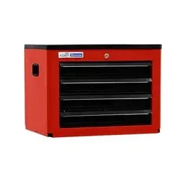 ADB Werkzeugtruhe 4 Schubladen Kunststoff/Metall/ABS 450x600x440 mm rot
