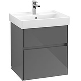 Villeroy & Boch Collaro Waschtischunterschrank C00700FP 51x54,6x41,4cm, Glossy Grey