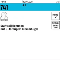 Industrial Quality Supplies DIN 741 Drahtseilklemmen A 2 8