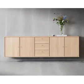 Hammel Furniture Mistral 220 x 61 x 42 cm Weiß / Braun
